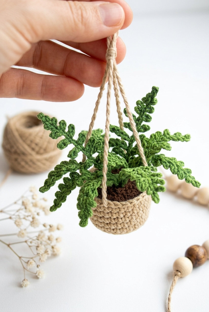 Mini Hanging Pot Crochet Pattern