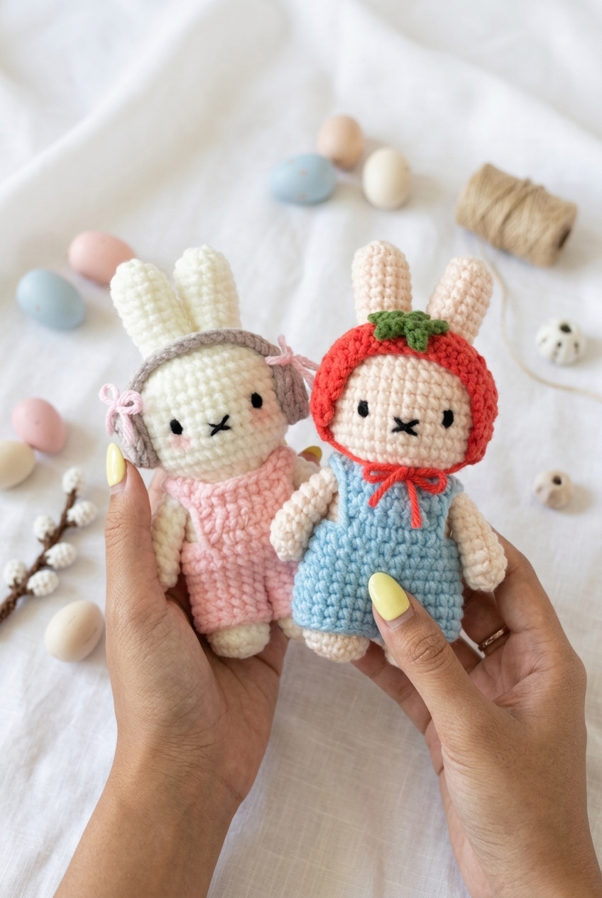 Miffy in Overalls Crochet Pattern