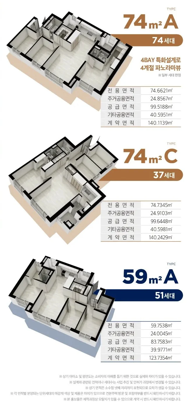 타입별 평면 안내
