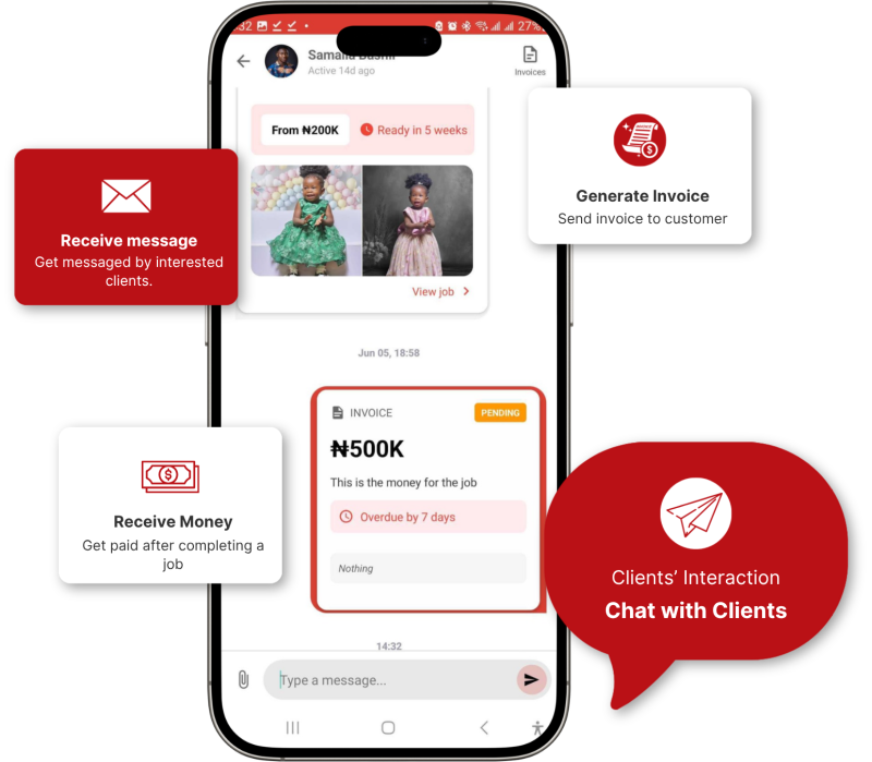 App interfaces layout visualization context
