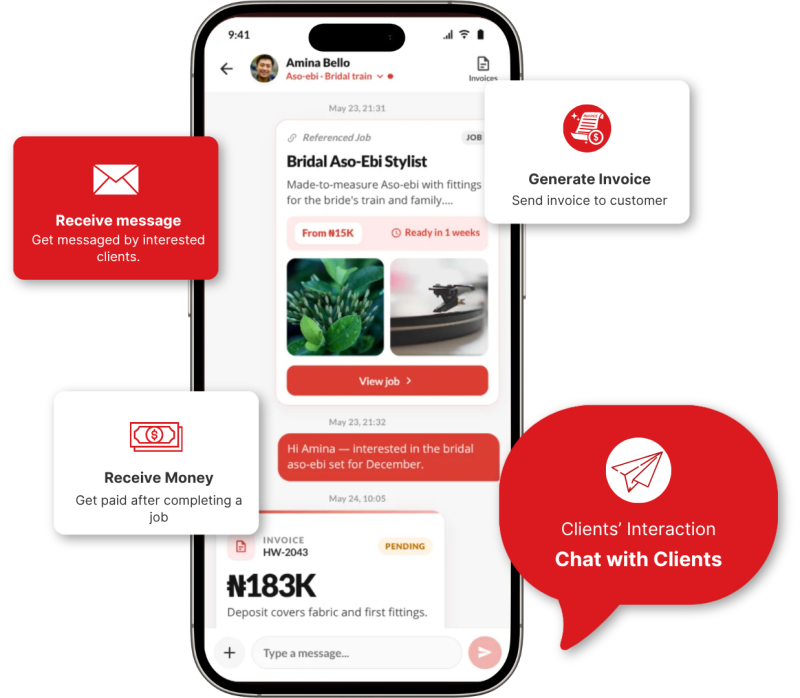 App interfaces layout visualization context