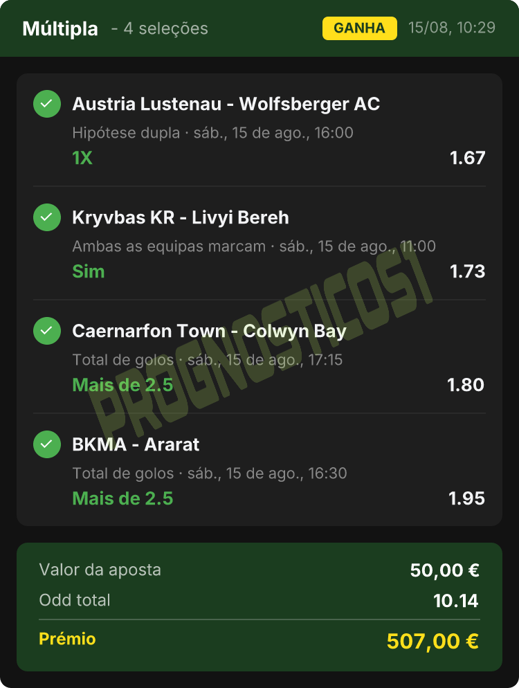 Boletim PROGNOSTICOS1 do dia anterior