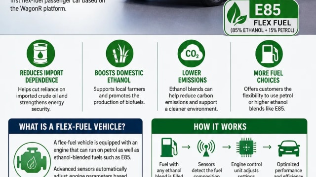 India’s First Flex-Fuel WagonR Unveiled: A New Step Towards Alternative Fuels