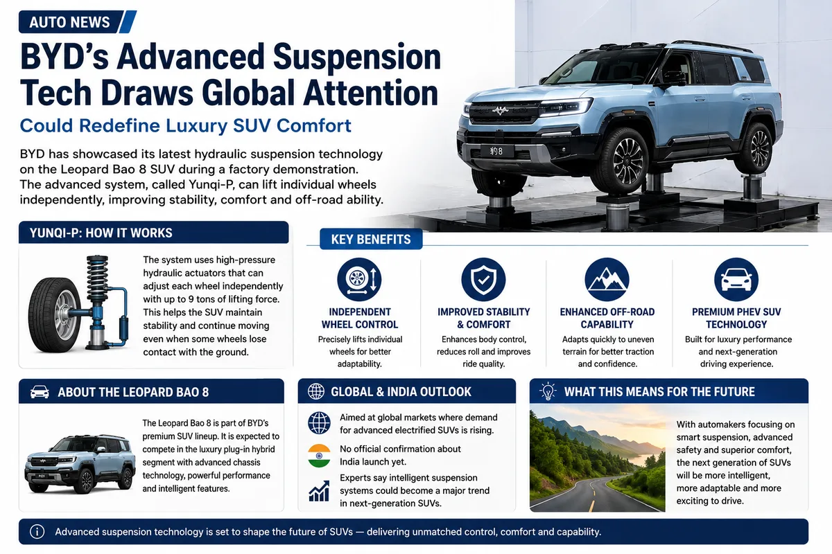 BYD’s Advanced Suspension Tech Draws Global Attention, Could Redefine Luxury SUV Comfort