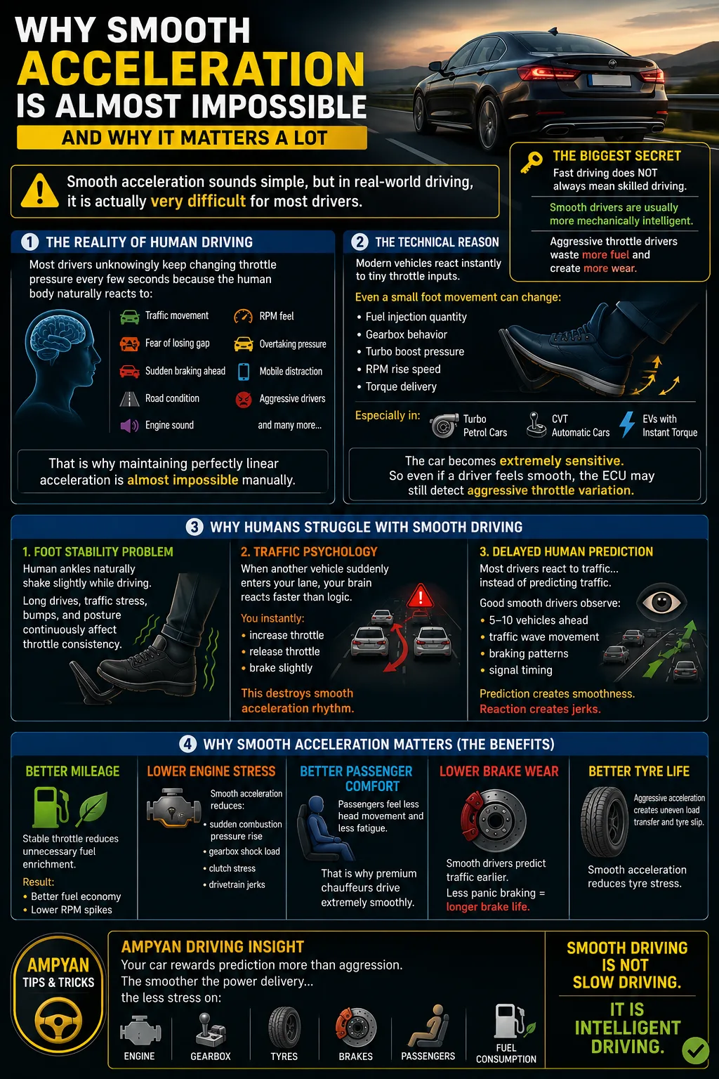 Why Smooth Acceleration Is Almost Impossible for Most Drivers