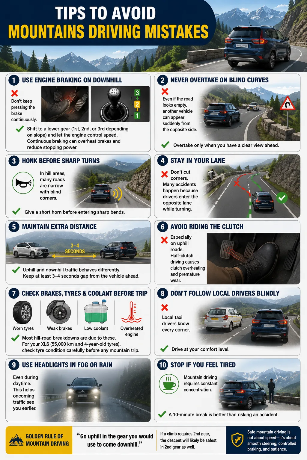 Tips to Avoid Common Mountain Driving Mistakes