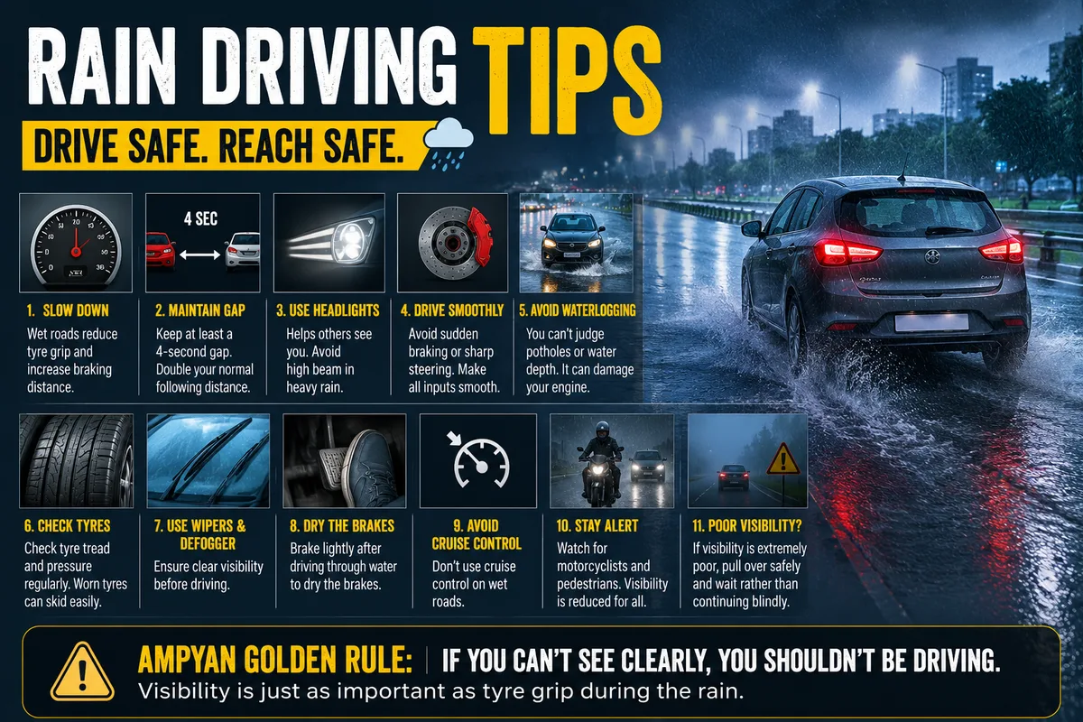     Don’t Drive in the Rain Until You Know These 10 Rules!