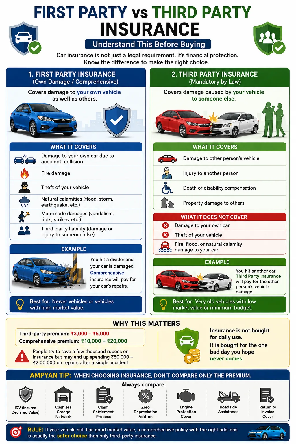 First Party vs Third Party Insurance: Understand the Difference Before Buying