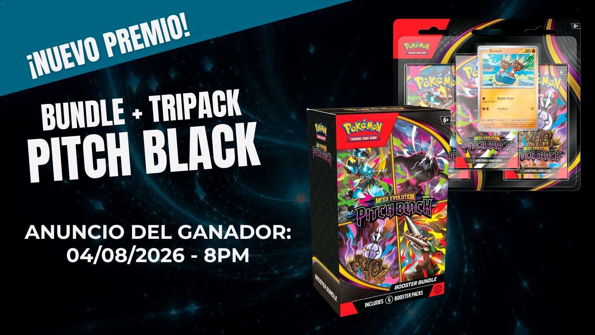 (1) Booster Bundle + (1) 3-Pack Blister Pitch Black