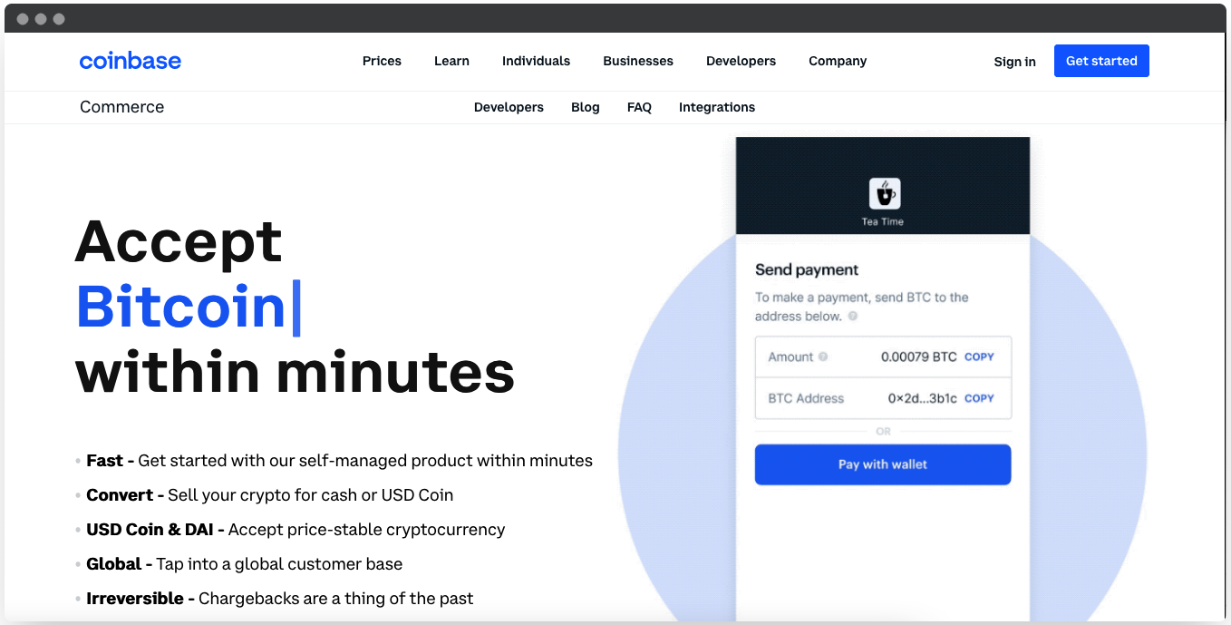 coinbase crypto payments