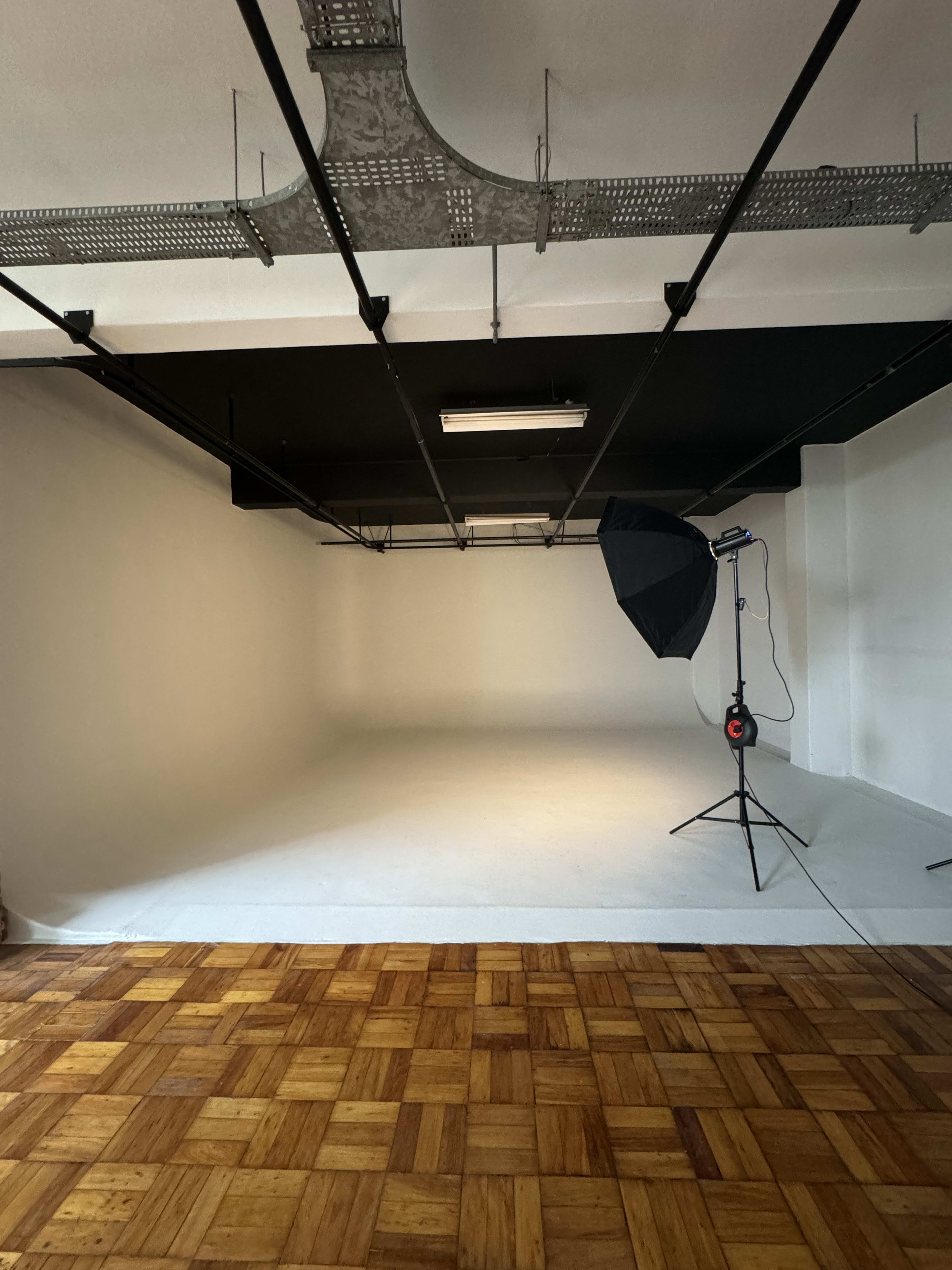 Rochester Studio interior with professional lighting setup