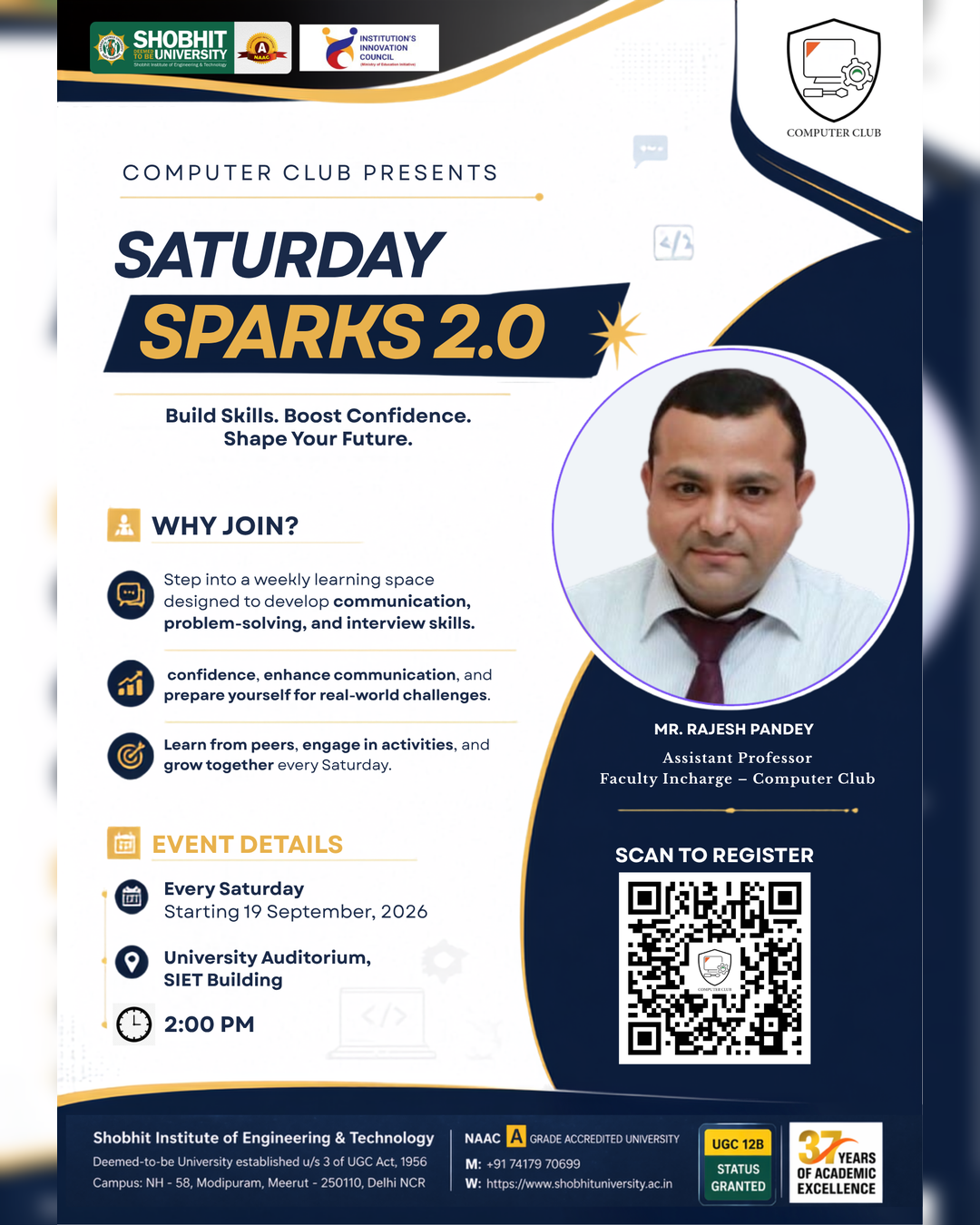 Saturday Sparks 2.0