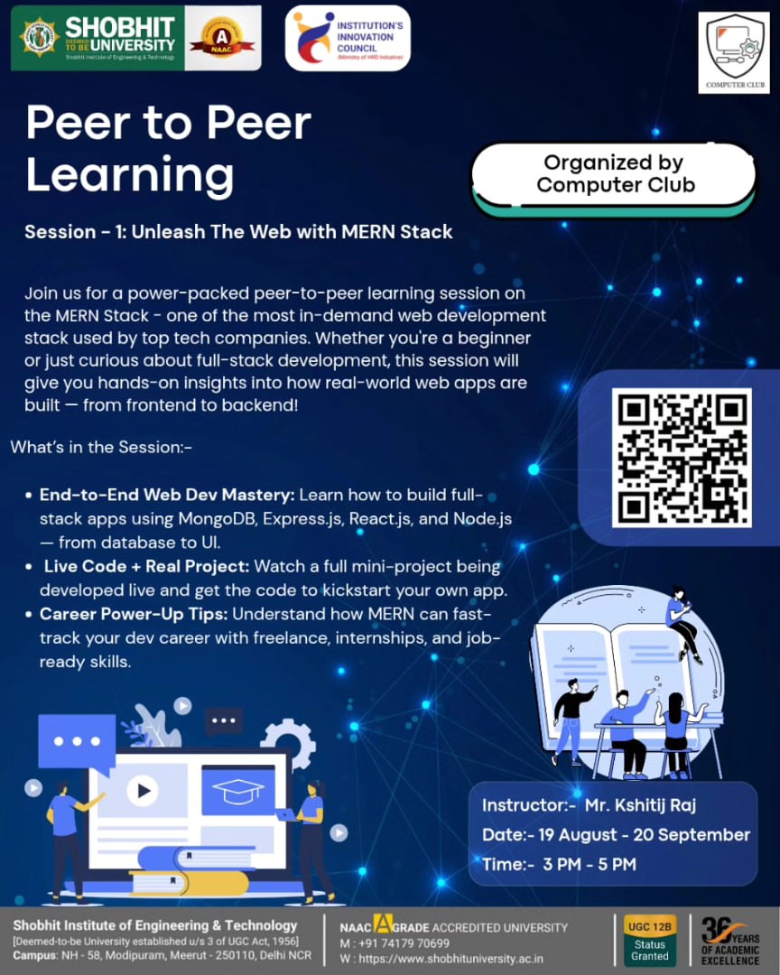 Peer-to-Peer Learning Program – Unleash the Web with MERN Stack