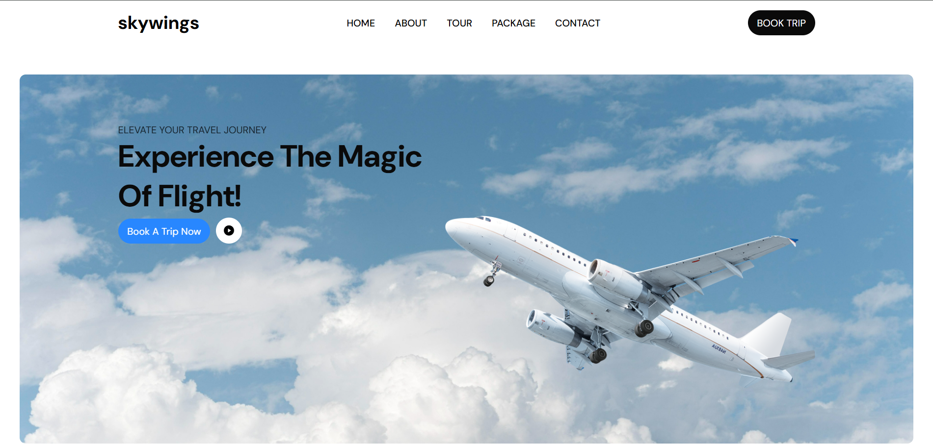 Skywings — Travel & Flight Booking Website