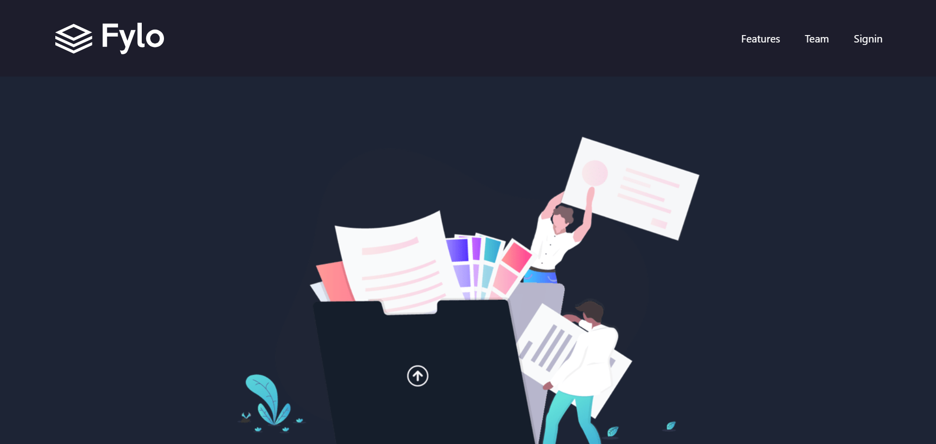 Cloud Storage Landing Page