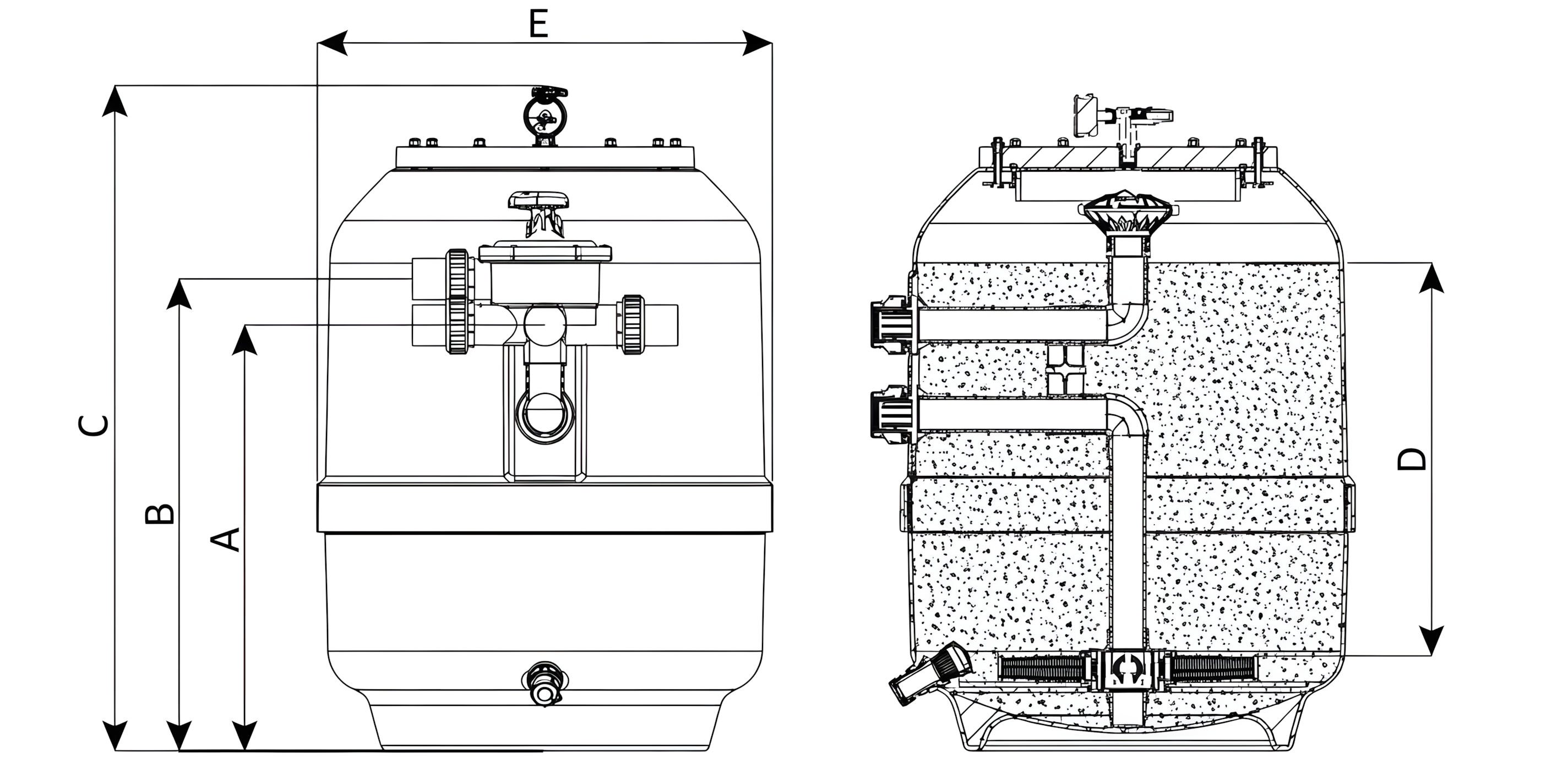 deep sand bed pool filter