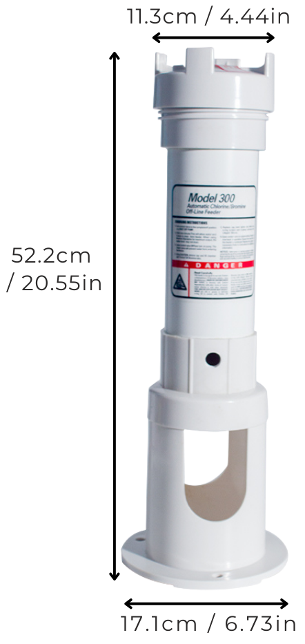 swimming pool doser dimension