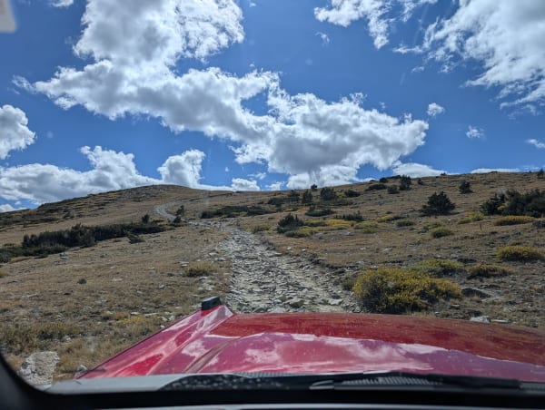 rocky climb to Kingston Peak