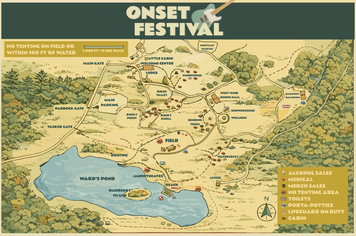 Camp Timber Trails map