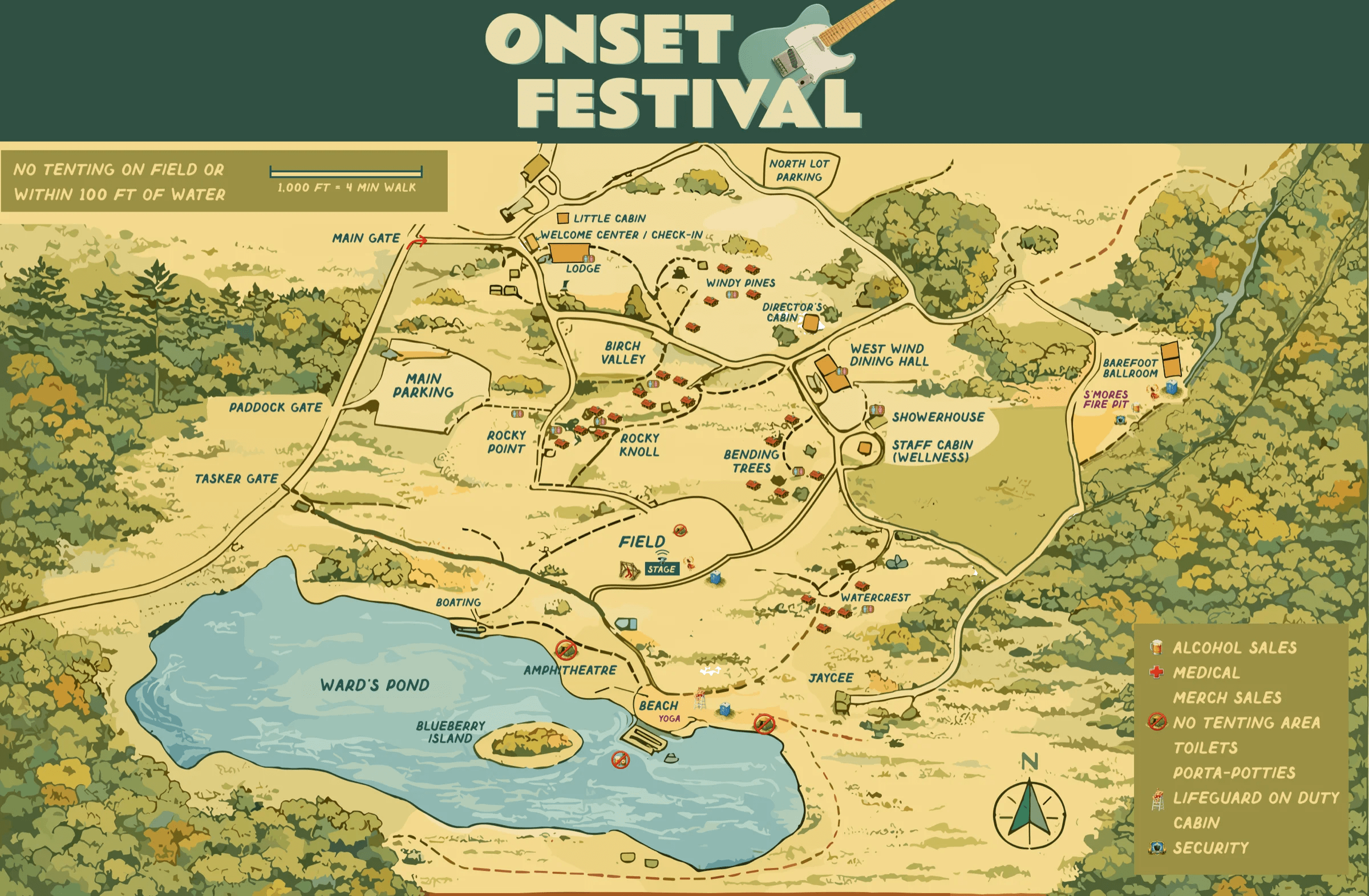 Camp Timber Trails map