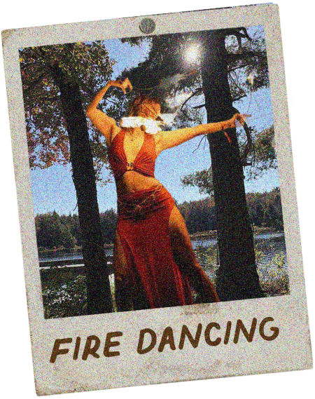 Fire dancing at Onset Festival