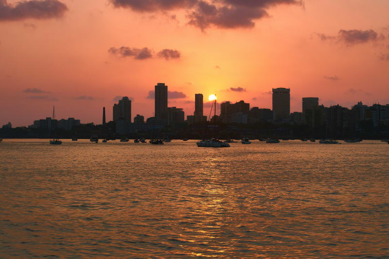 Mumbai skyline at sunset — representing the journey of Indian veterinarians pursuing registration in Australia