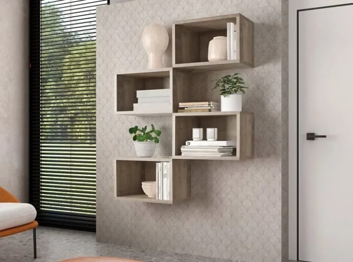 Repisa modular M352 - Blanco - Vista alternativa