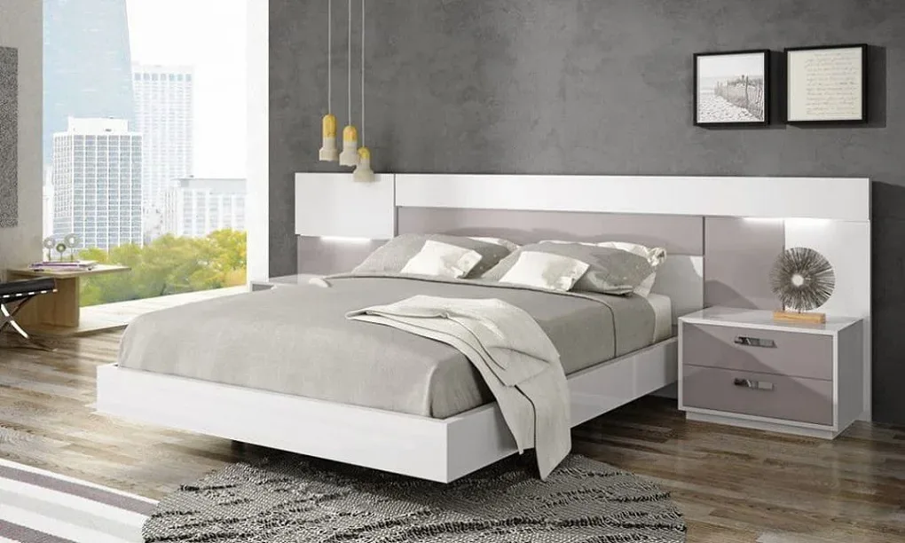 Cama lineal M102 - Blanco vista 2