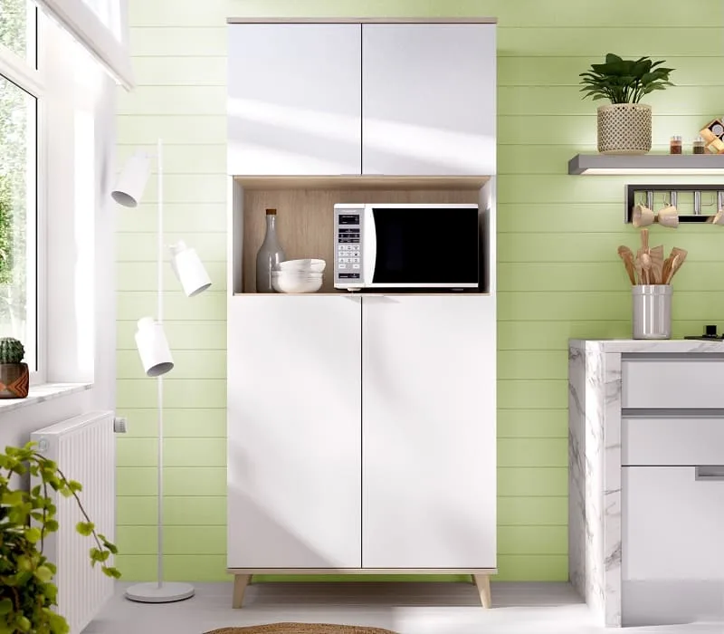 Modular Alacena M301 - Blanco y Carvalo vista 2