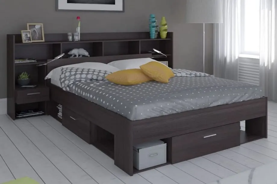 Cama juvenil M201 - Coñac vista 2