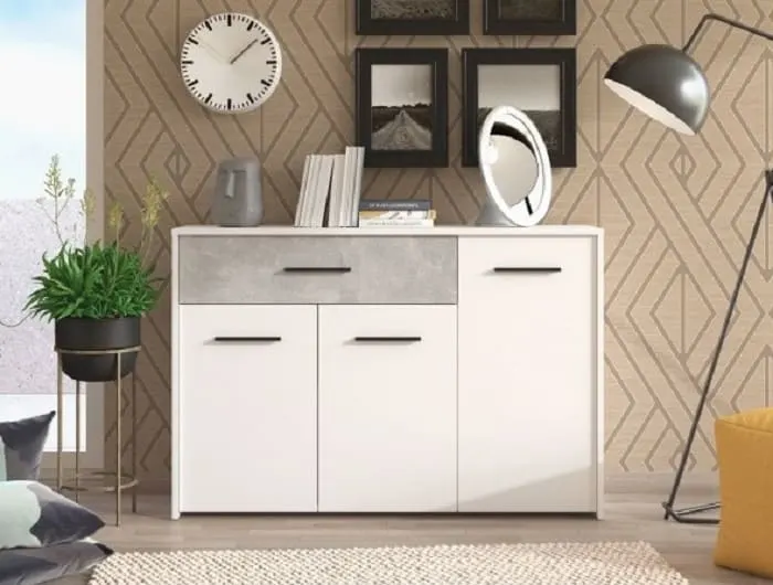 Aparador M234 - Blanco y Lino vista 3