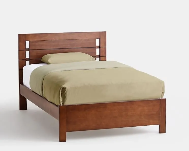 Cama madera M133 - Nogal
