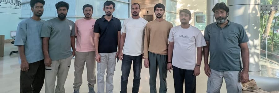 Skylight Attack Survivors Reach Mumbai