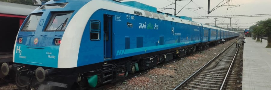 India's First Hydrogen Train Hits Tracks