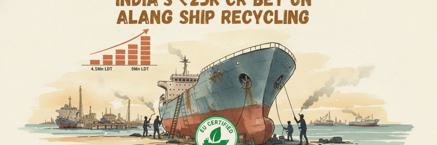 India's ₹25K Cr Bet on Alang Ship Recycling