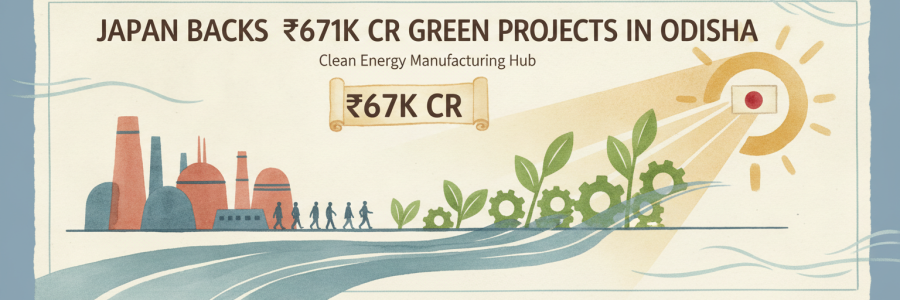 Japan Backs ₹67K Cr Green Projects in Odisha