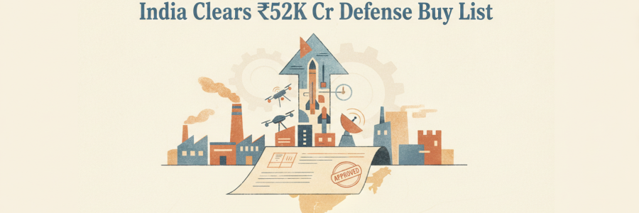 India Clears ₹52K Cr Defence Buy List