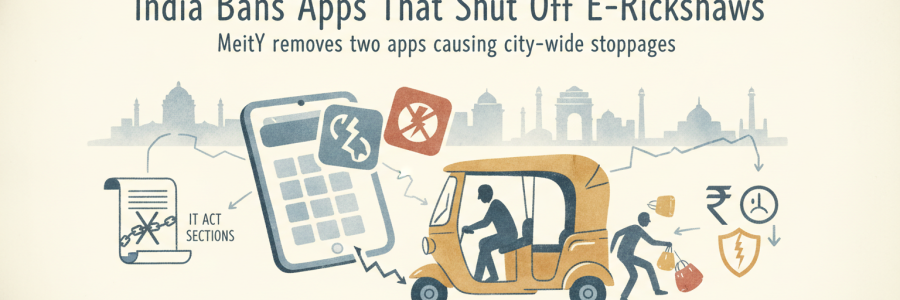 India Bans Apps That Shut Off E-Rickshaws