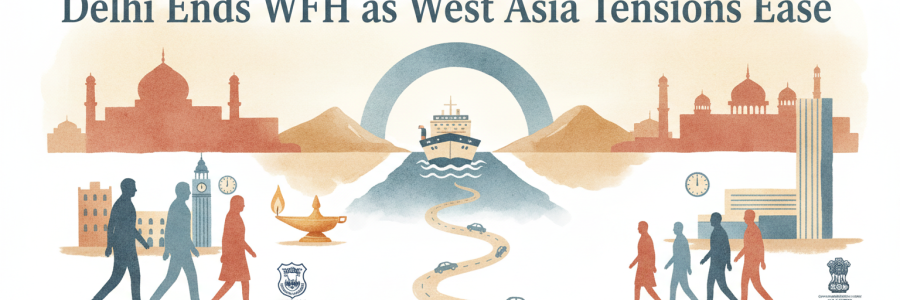 Delhi Ends WFH as West Asia Tensions Ease