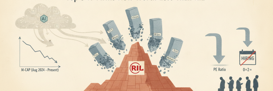 Top 5 IT Firms Now Worth Less Than RIL