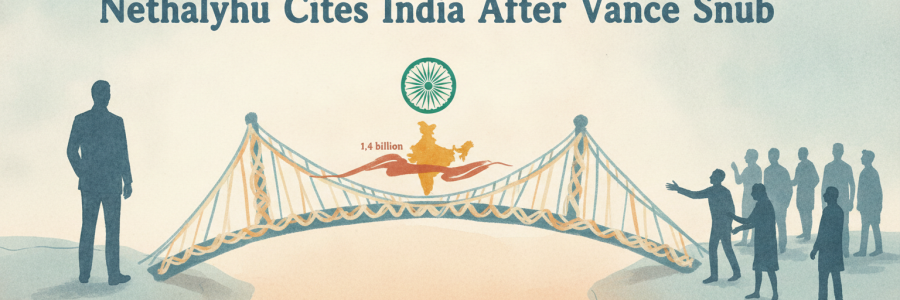 Netanyahu Cites India After Vance Snub