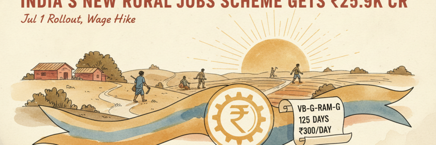 India's New Rural Jobs Scheme Gets ₹25.9K Cr
