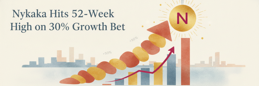 Nykaa Hits 52-Week High on 30% Growth Bet