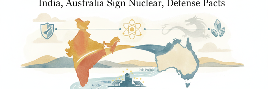 India, Australia Sign Nuclear, Defence Pacts
