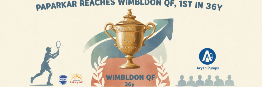 Paparkar Reaches Wimbledon QF, 1st in 36y