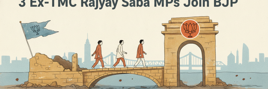 3 Ex-TMC Rajya Sabha MPs Join BJP