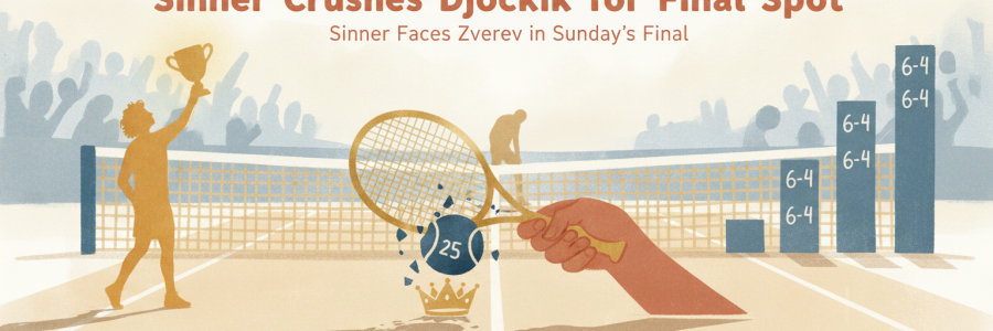 Sinner Crushes Djokovic for Final Spot