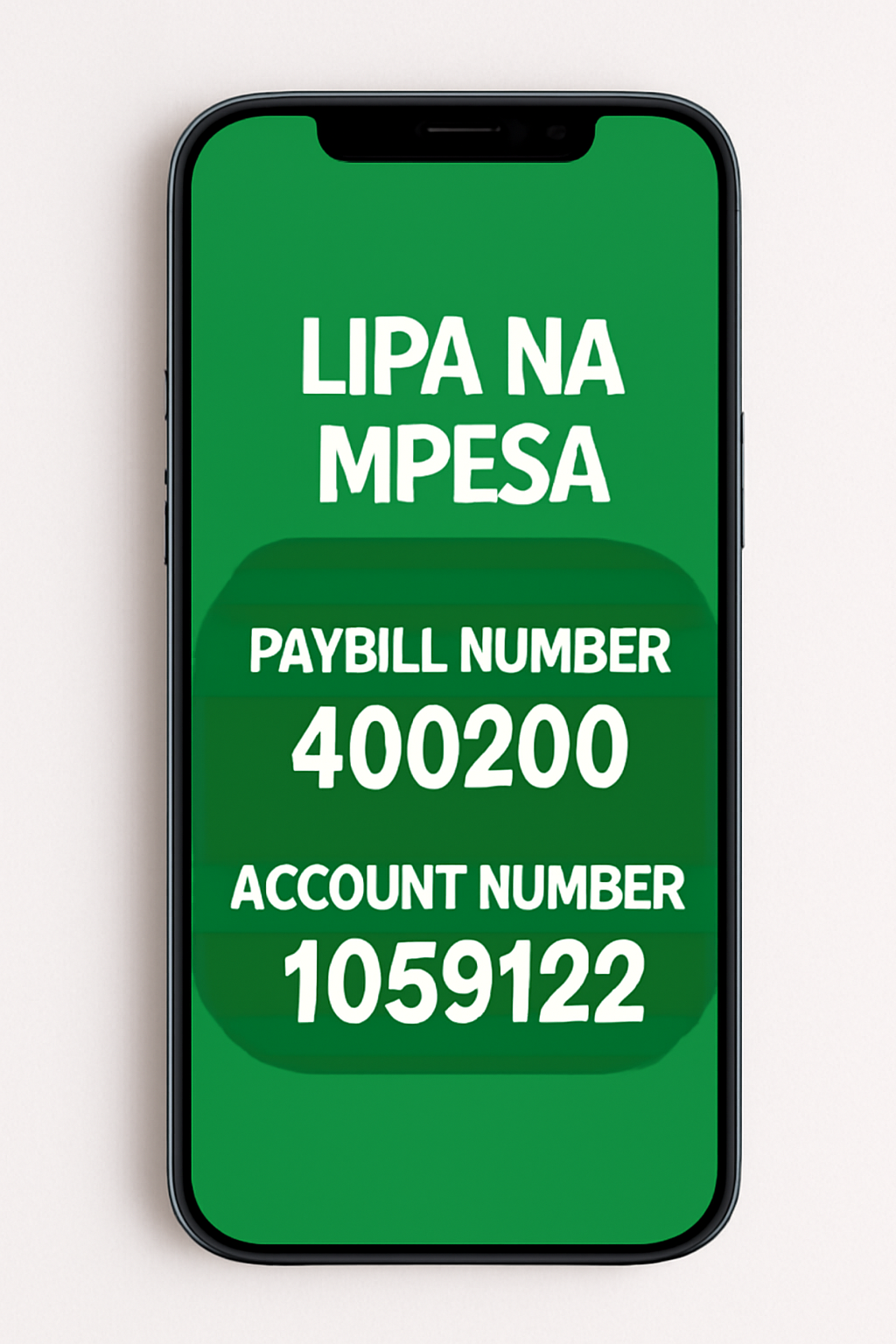 MPesa Payment Instructions