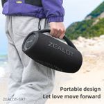 Zealot 80W Super Bass Bluetooth Speaker With 16000mAh Battery S97 image 2
