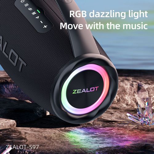 Zealot 80W Super Bass Bluetooth Speaker With 16000mAh Battery S97 image 3